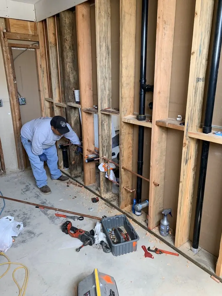 Commercial rough-in plumbing for Gas Line Repair in Slaton
